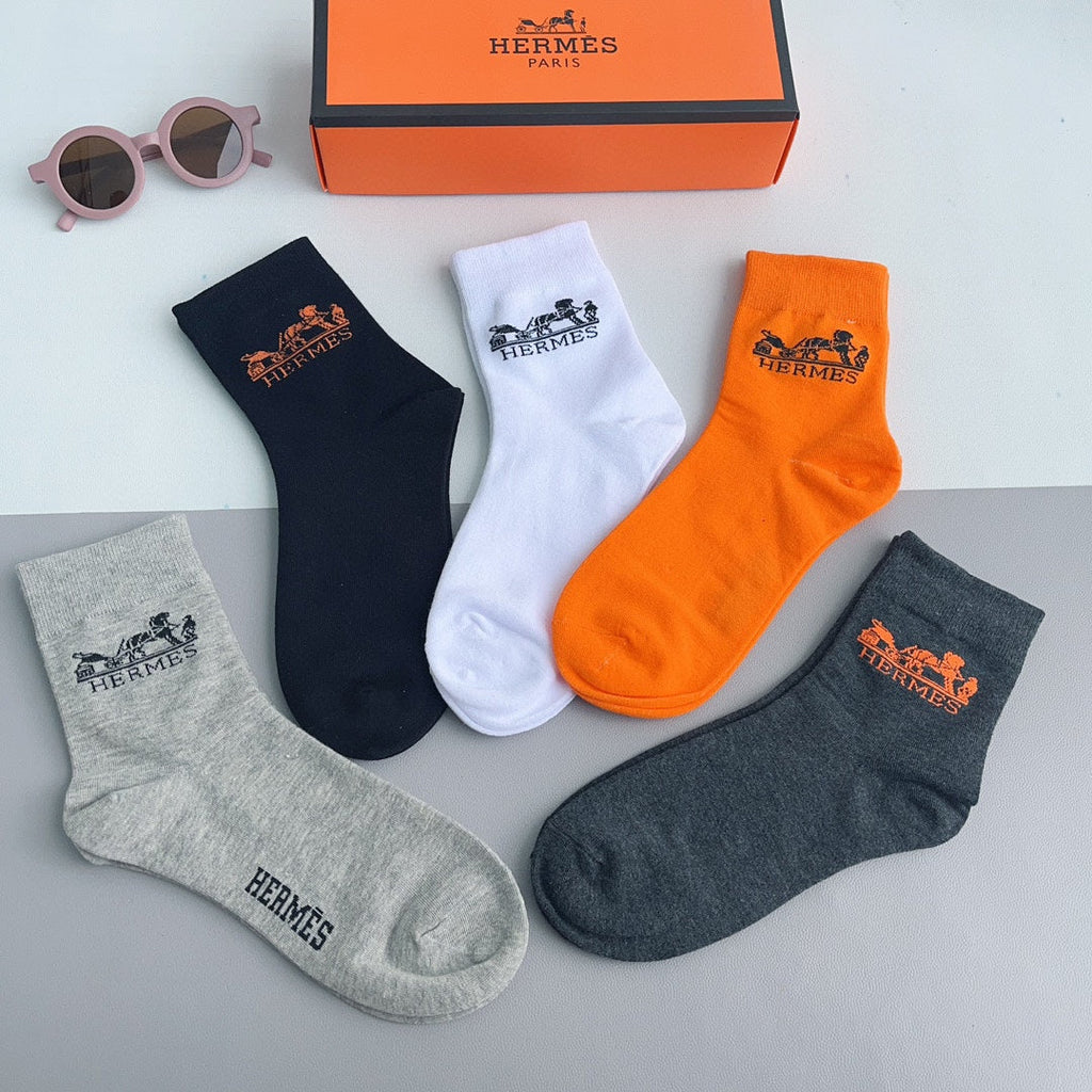 HERMES LOW-CUT SOCKS 228057 (1 BOX)