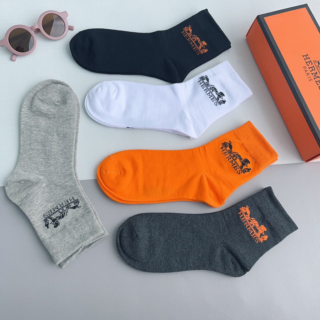 HERMES LOW-CUT SOCKS 228057 (1 BOX)
