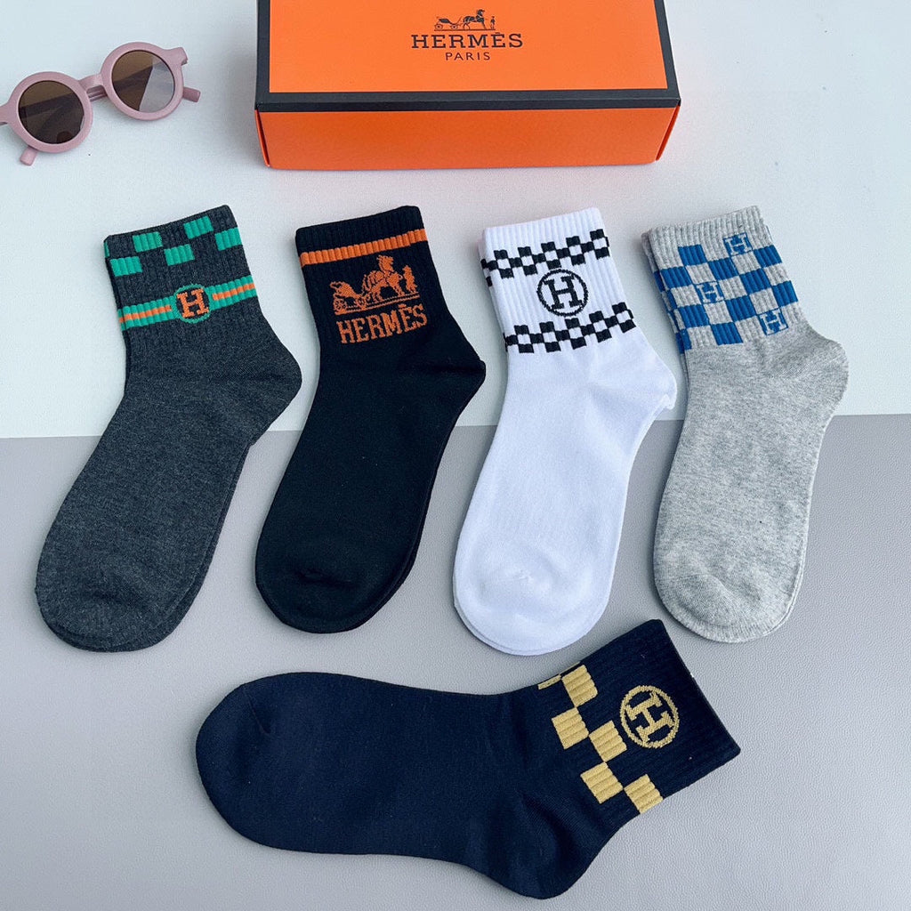 HERMES LOW-CUT SOCKS 229377 (1 BOX)