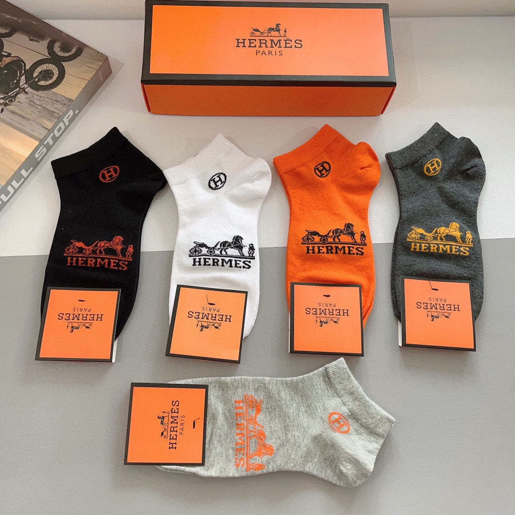 HERMES LOW-CUT SOCKS 285767 (1 BOX)