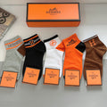 HERMES LOW-CUT SOCKS 380326 (1 BOX)