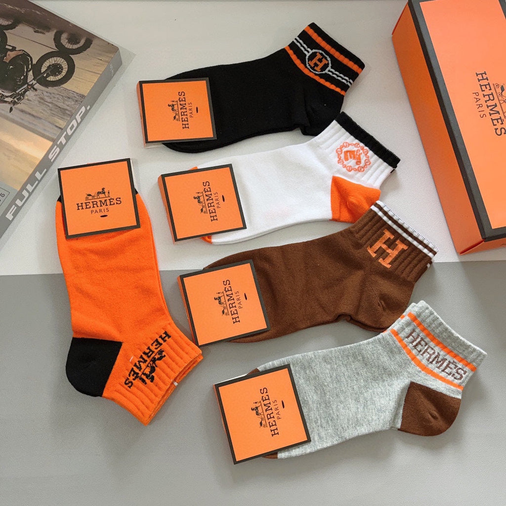 HERMES LOW-CUT SOCKS 380326 (1 BOX)