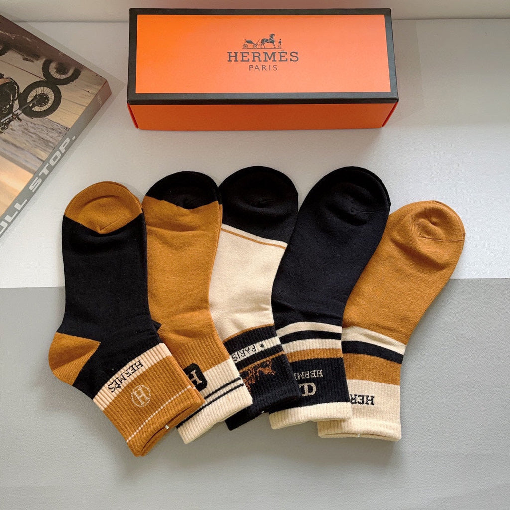 HERMES LOW-CUT SOCKS 391948 (1 BOX)