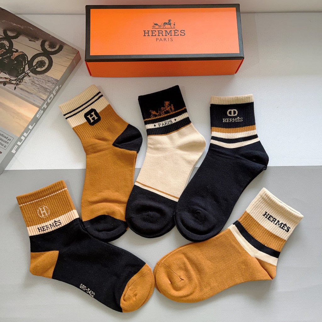 HERMES LOW-CUT SOCKS 391948 (1 BOX)