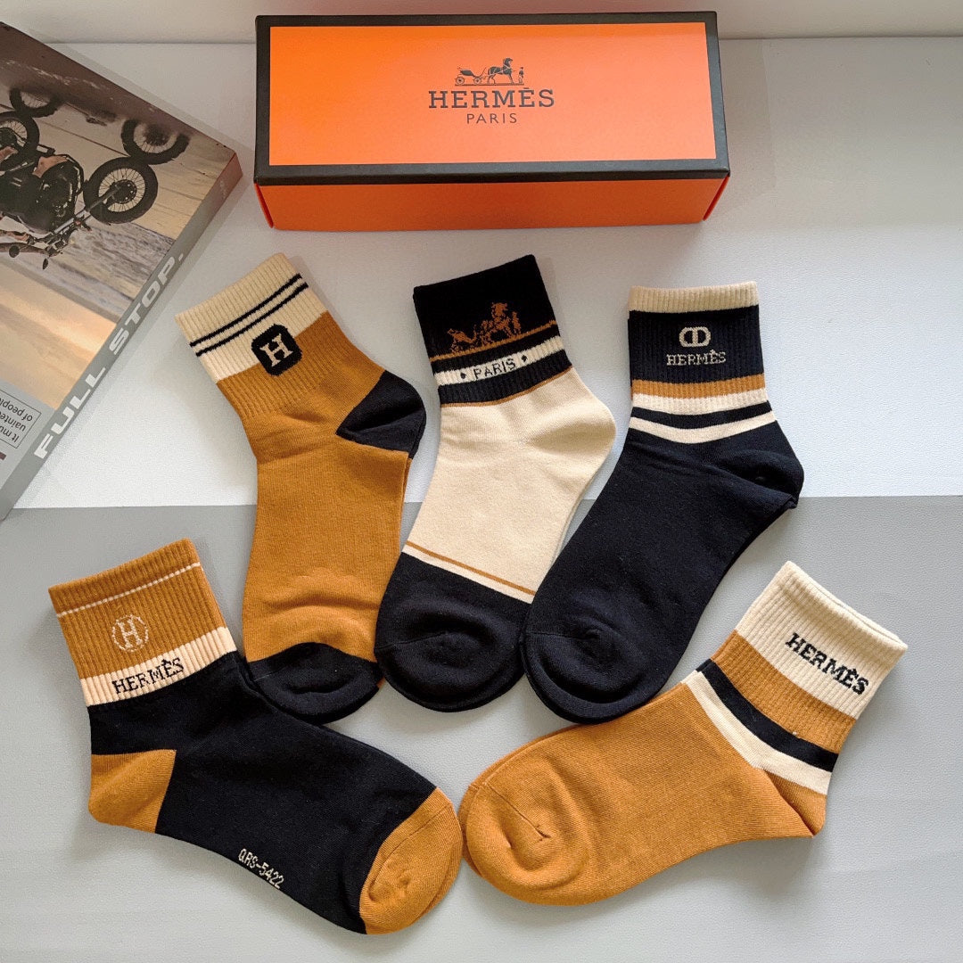 HERMES LOW-CUT SOCKS 391948 (1 BOX)