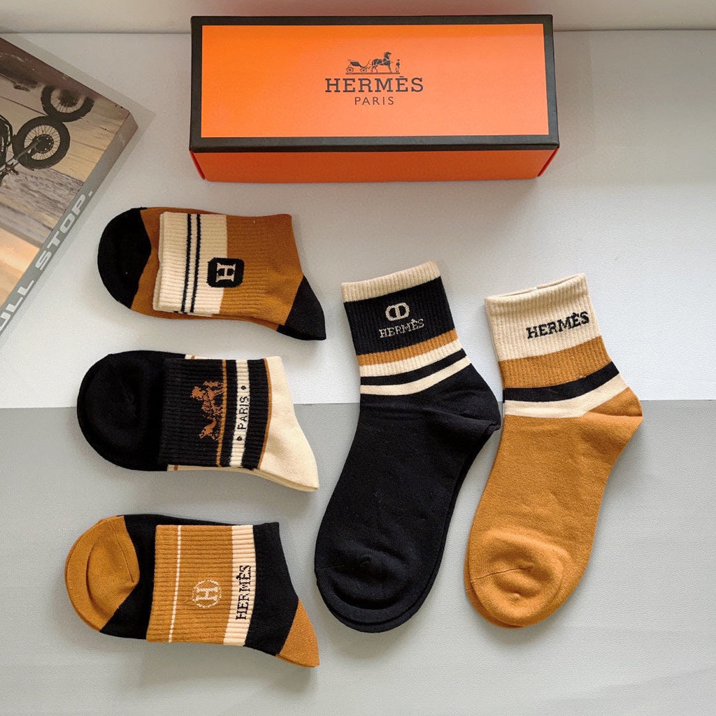 HERMES LOW-CUT SOCKS 391948 (1 BOX)
