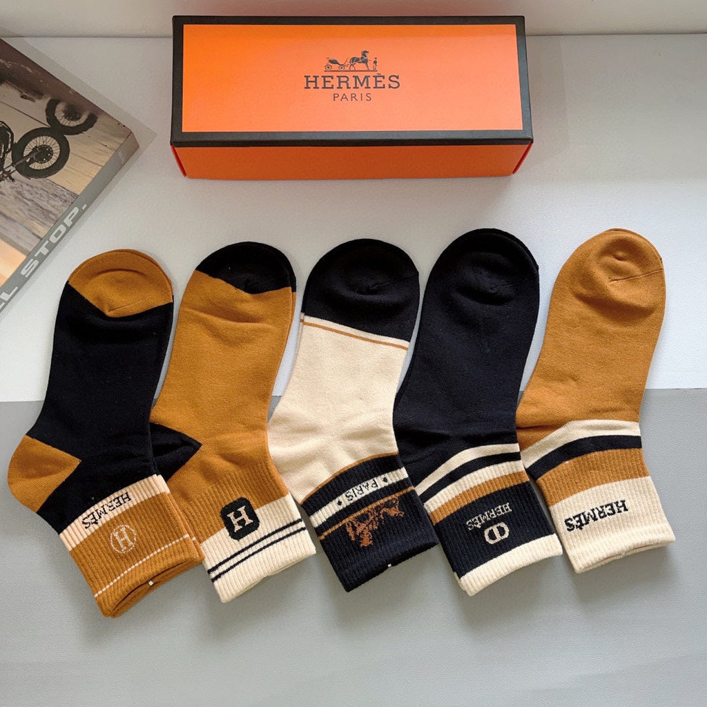 HERMES LOW-CUT SOCKS 391948 (1 BOX)