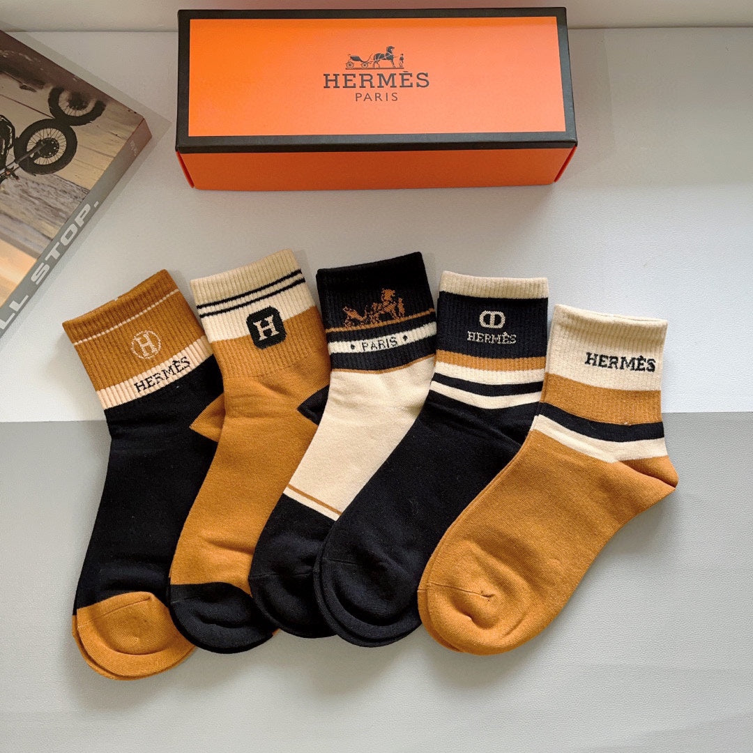 HERMES LOW-CUT SOCKS 391948 (1 BOX)