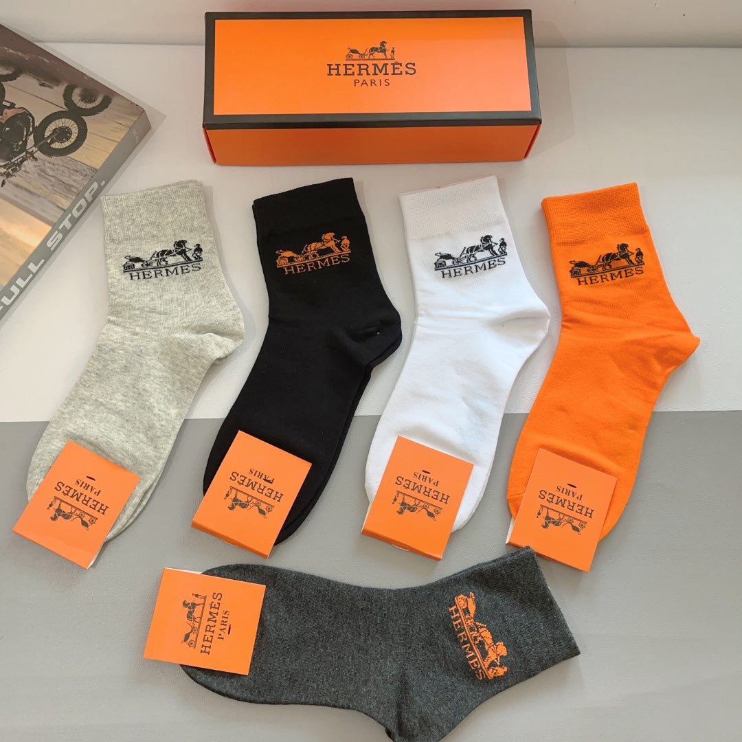 HERMES LOW-CUT SOCKS 393779 (1 BOX)