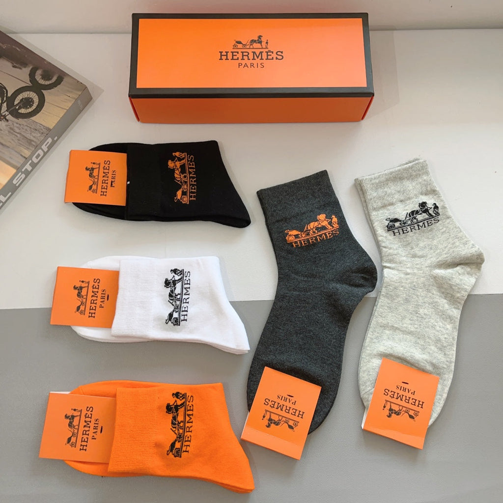 HERMES LOW-CUT SOCKS 393779 (1 BOX)