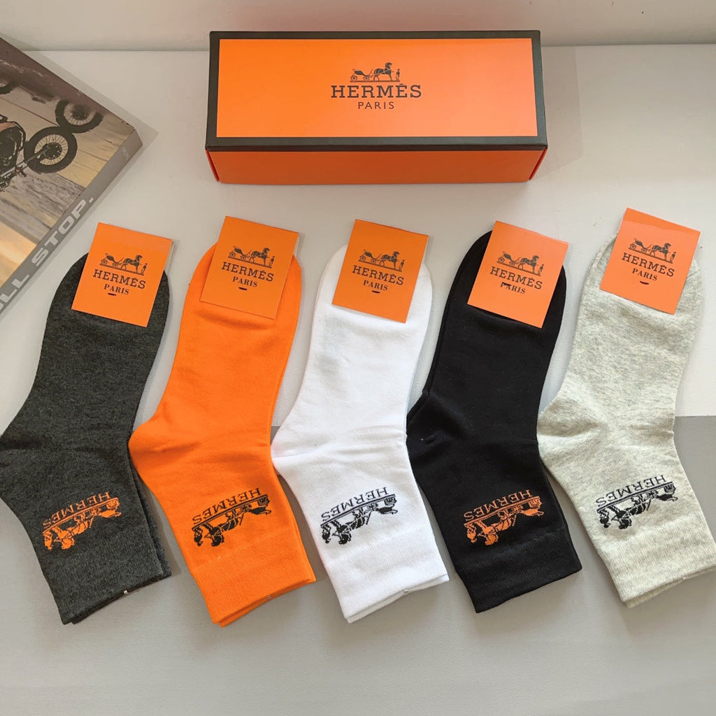 HERMES LOW-CUT SOCKS 393779 (1 BOX)
