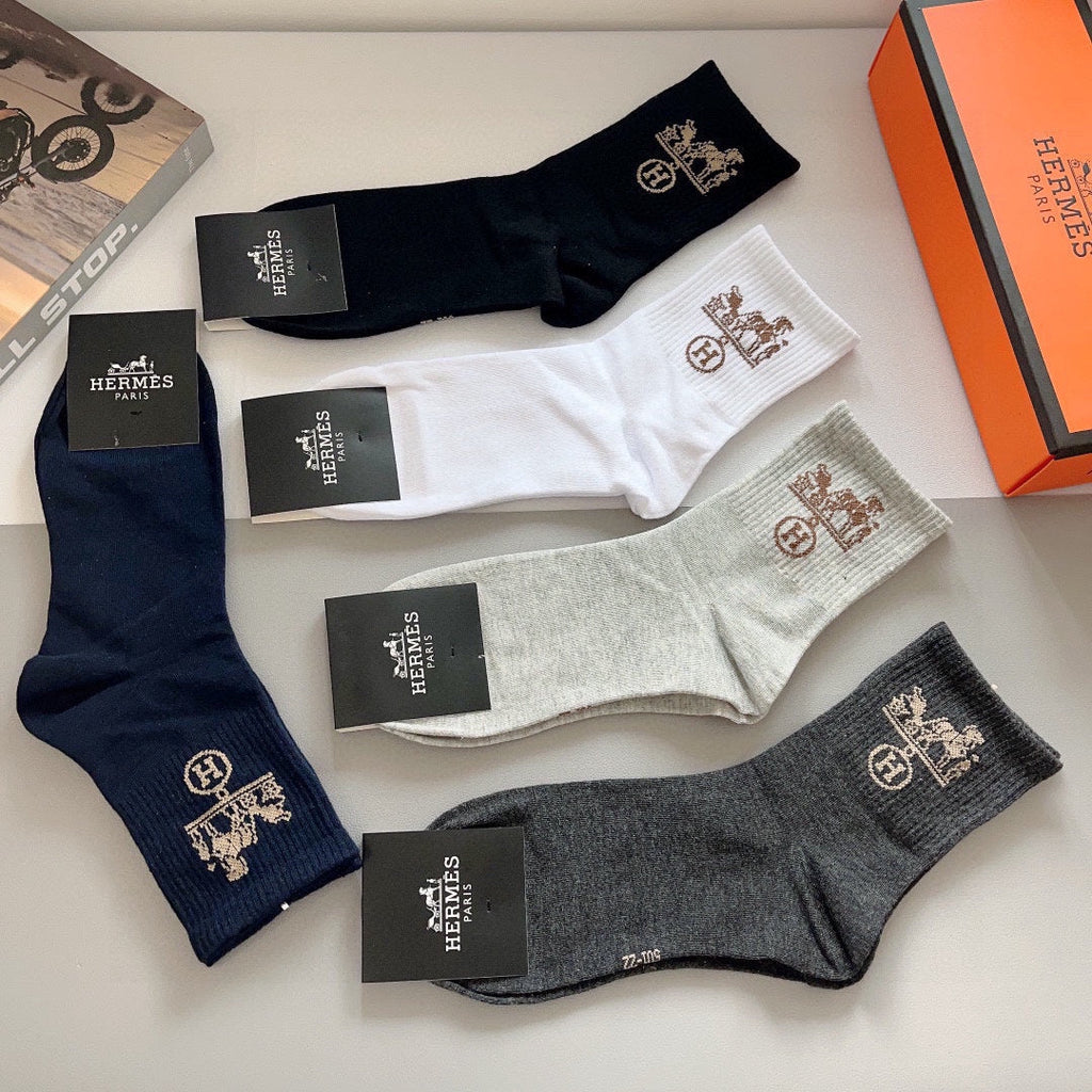 HERMES LOW-CUT SOCKS 393781 (1 BOX)