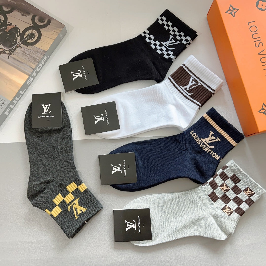 LOUIS VUITTON LOW-CUT SOCKS 406378 (1 BOX)