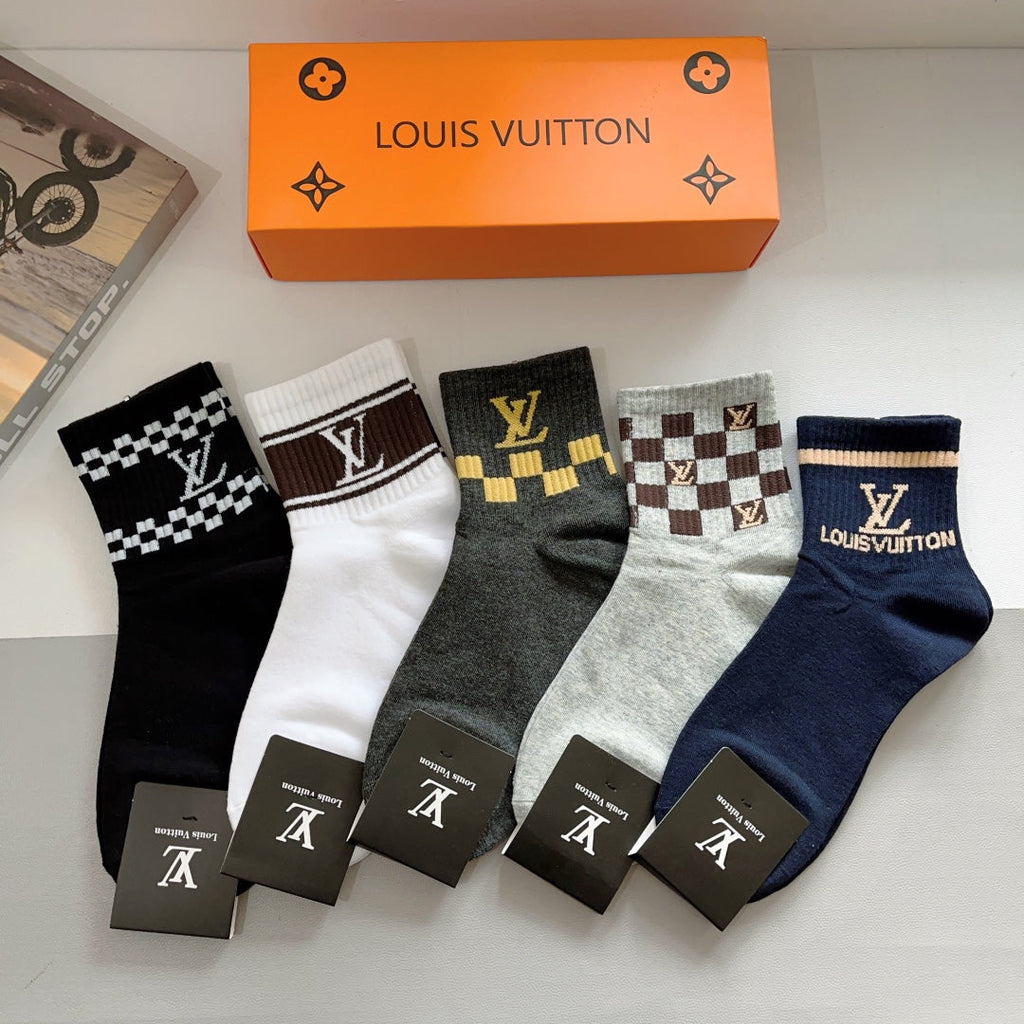 LOUIS VUITTON LOW-CUT SOCKS 406378 (1 BOX)