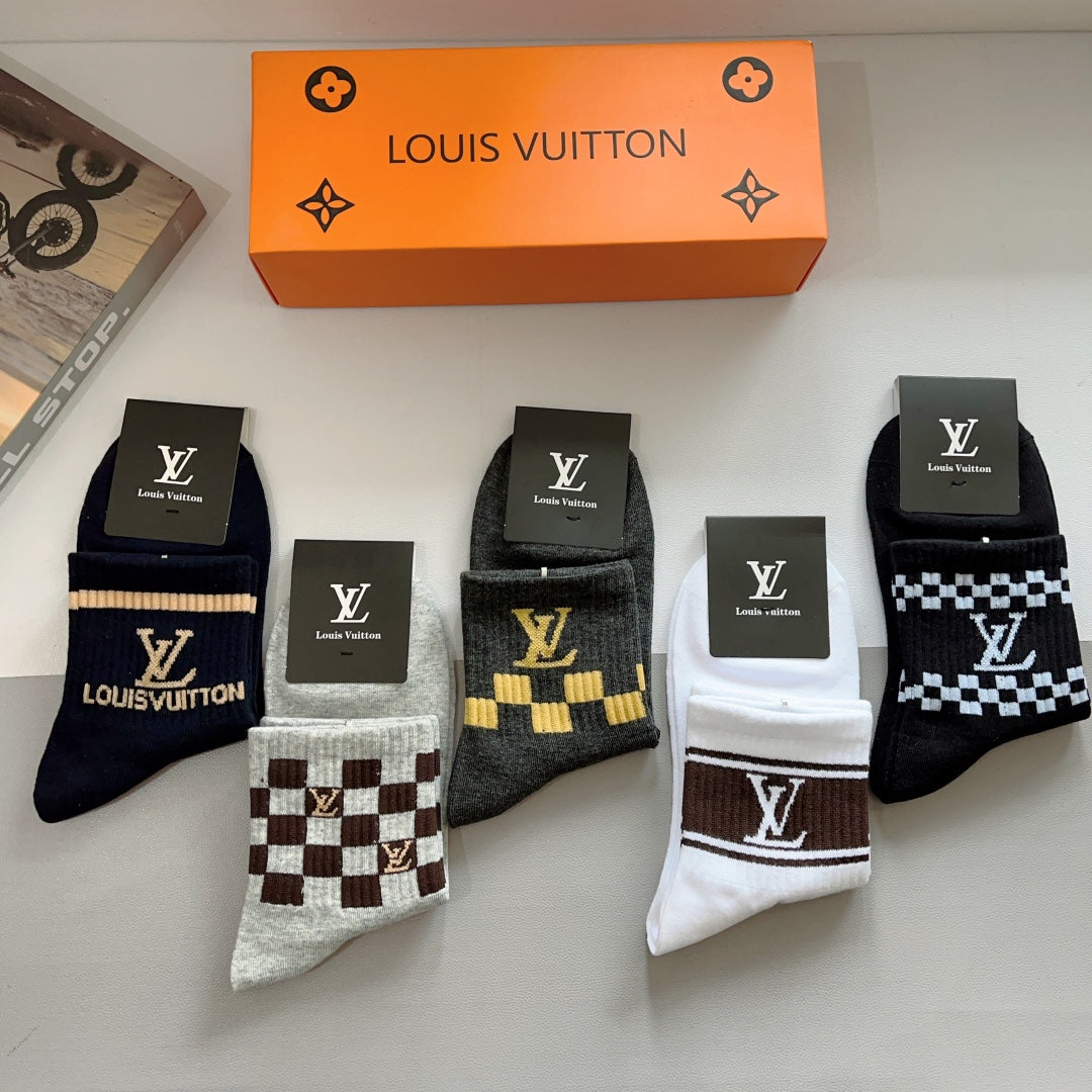 LOUIS VUITTON LOW-CUT SOCKS 406378 (1 BOX)