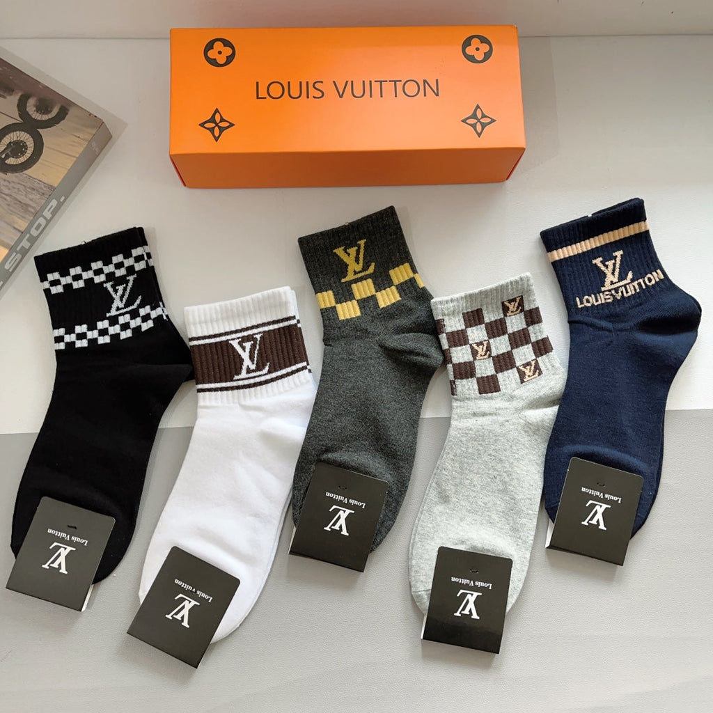 LOUIS VUITTON LOW-CUT SOCKS 406378 (1 BOX)