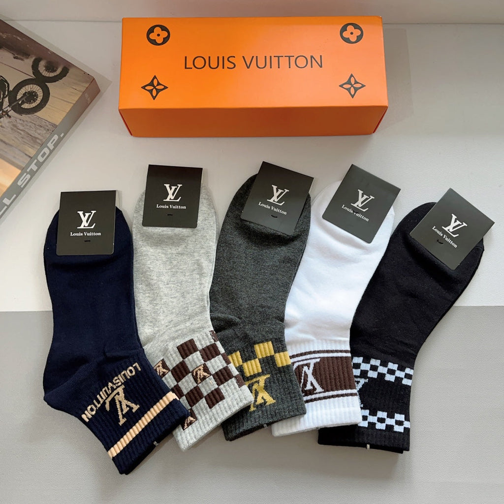 LOUIS VUITTON LOW-CUT SOCKS 406378 (1 BOX)