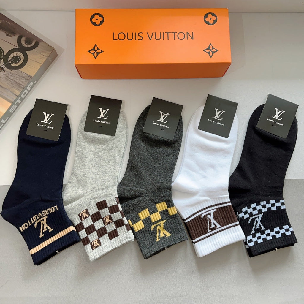 LOUIS VUITTON LOW-CUT SOCKS 406378 (1 BOX)