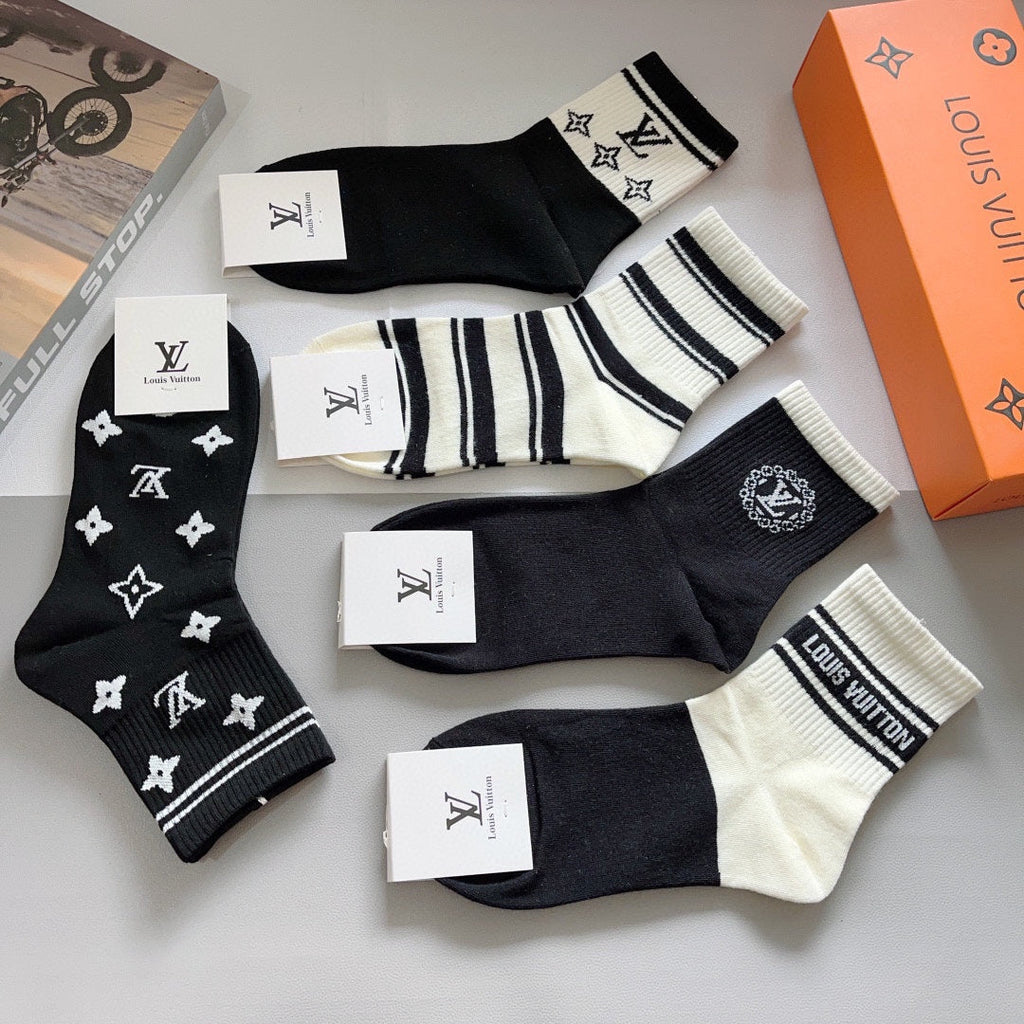 LOUIS VUITTON LOW-CUT SOCKS 407991 (1 BOX)