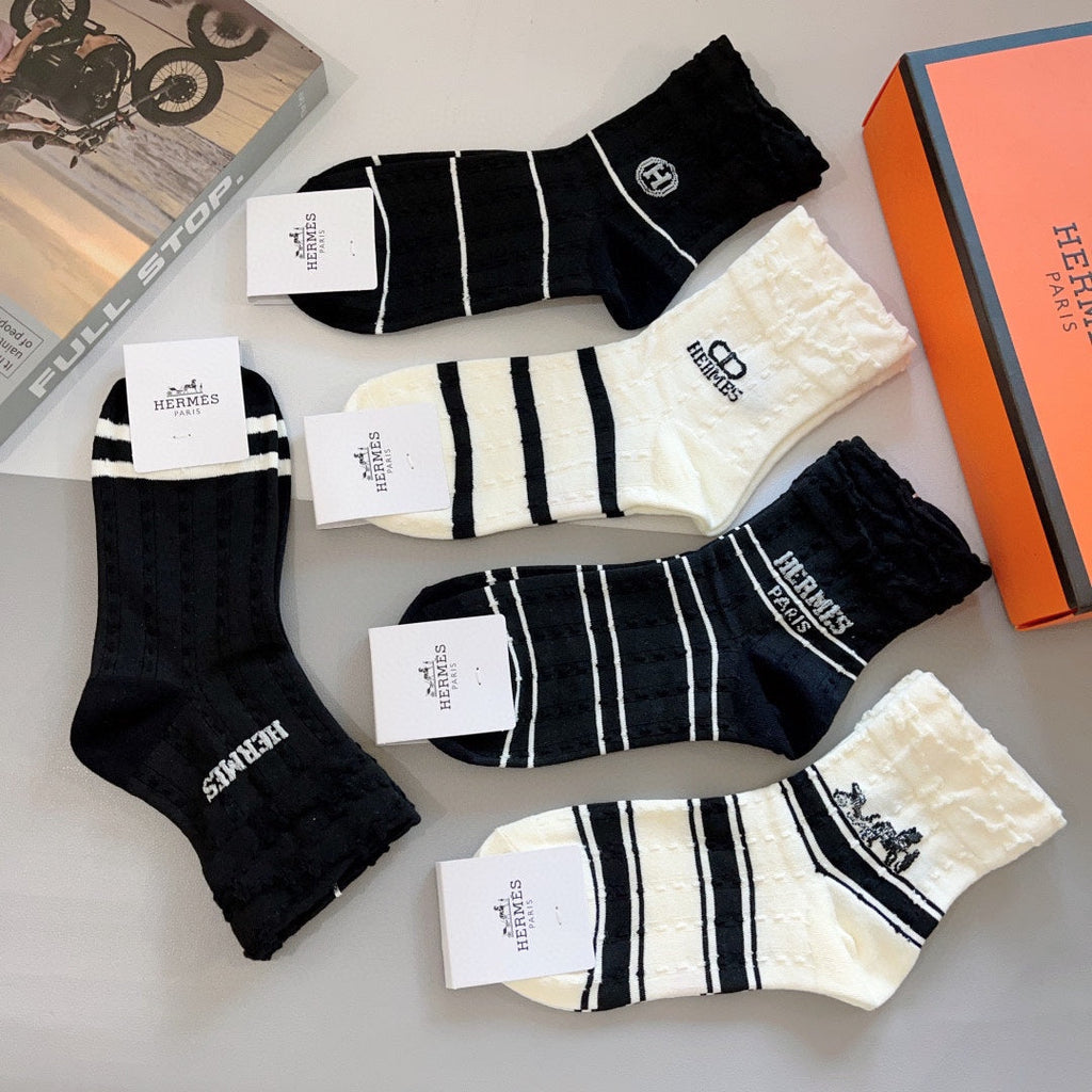 HERMES LOW-CUT SOCKS 408000 (1 BOX)