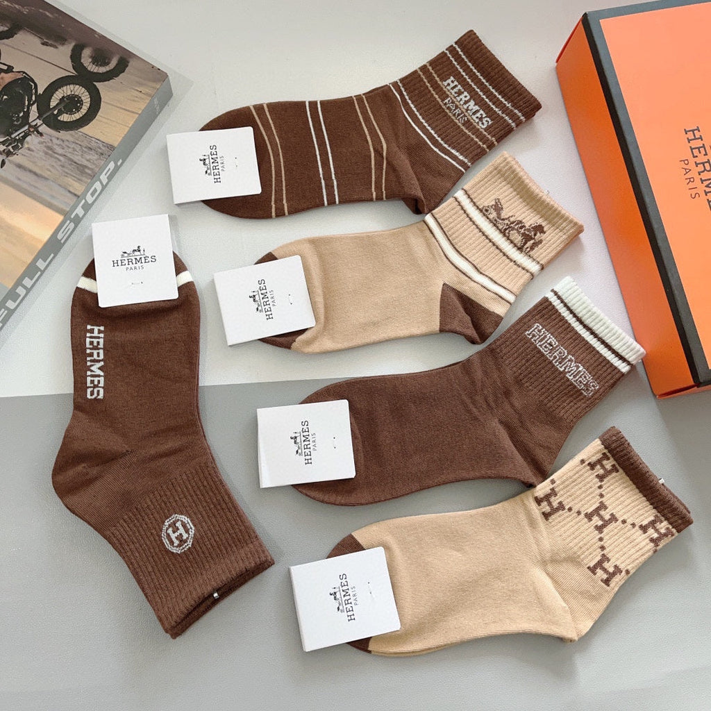 HERMES LOW-CUT SOCKS 408002 (1 BOX)