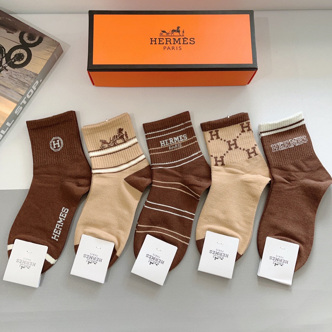 HERMES LOW-CUT SOCKS 408002 (1 BOX)
