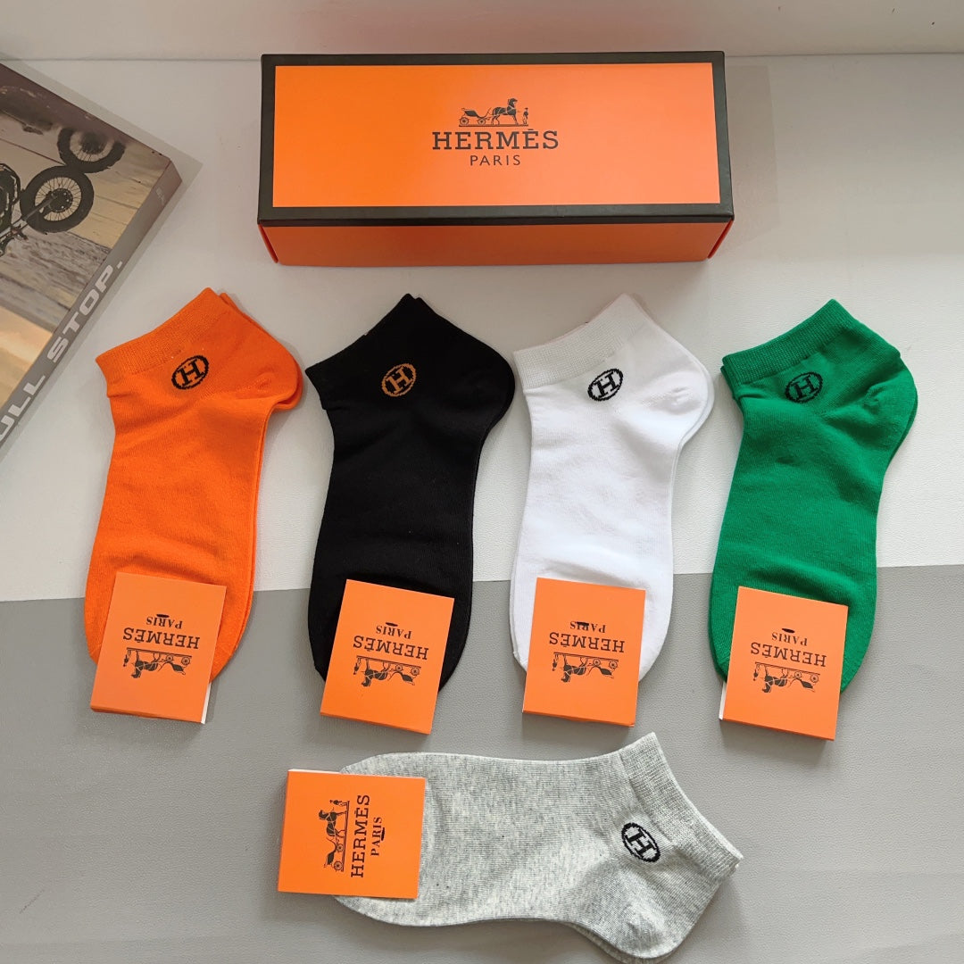 HERMES ANKLE SOCKS 408014 (1 BOX)