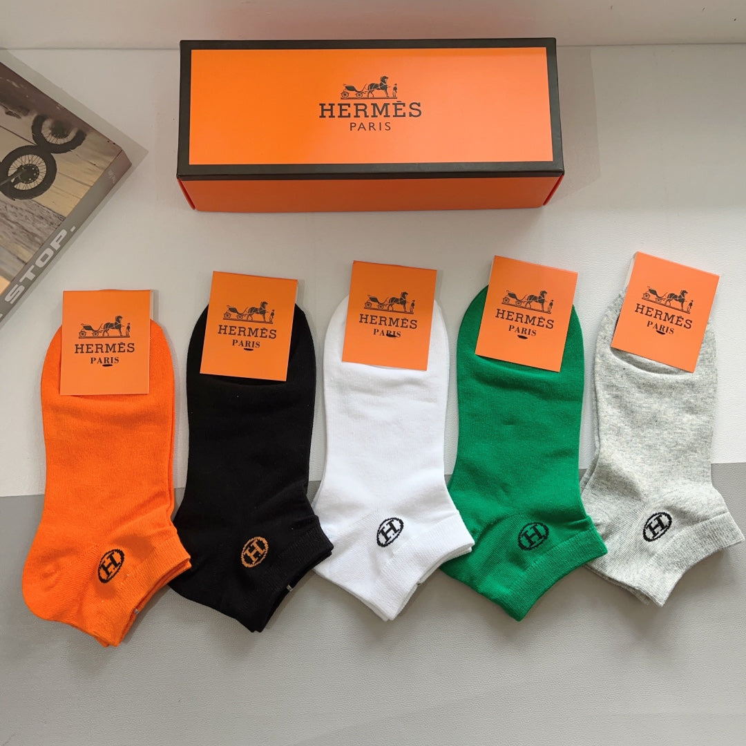 HERMES ANKLE SOCKS 408014 (1 BOX)