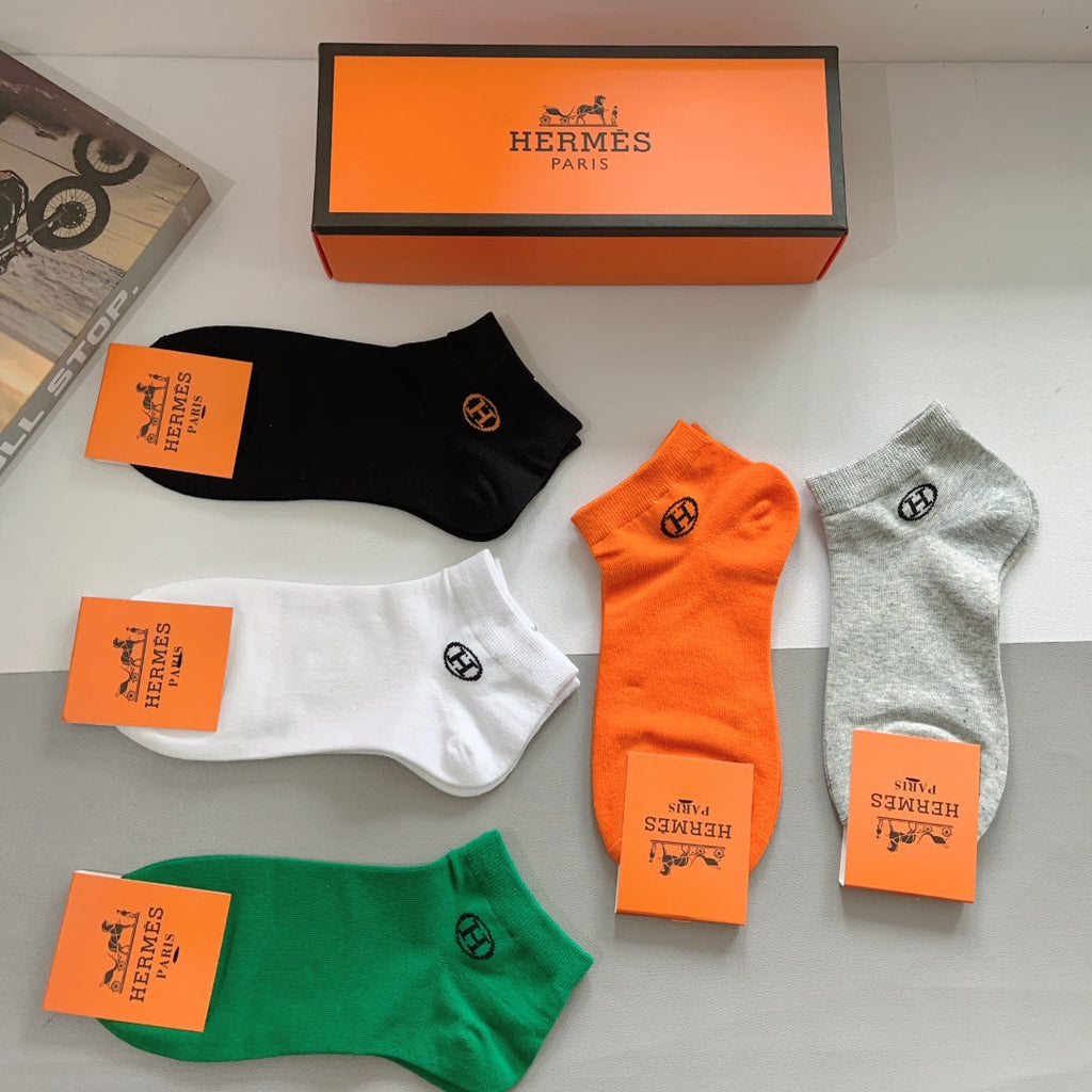 HERMES ANKLE SOCKS 408014 (1 BOX)