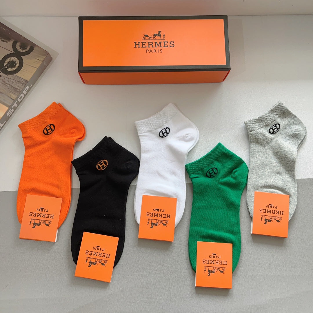 HERMES ANKLE SOCKS 408014 (1 BOX)