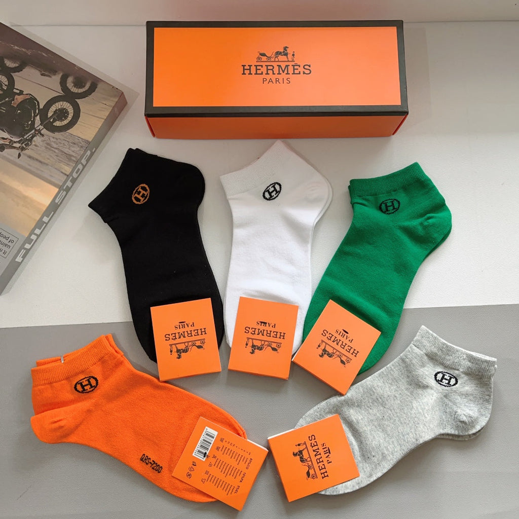HERMES ANKLE SOCKS 408014 (1 BOX)