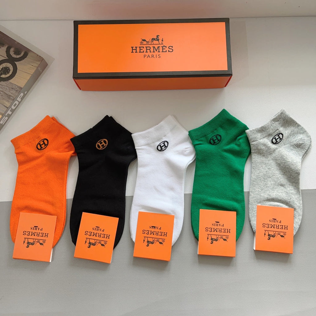 HERMES ANKLE SOCKS 408014 (1 BOX)