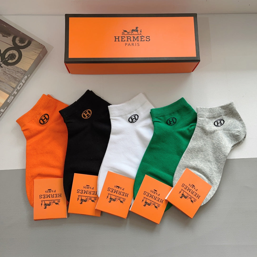 HERMES ANKLE SOCKS 408014 (1 BOX)