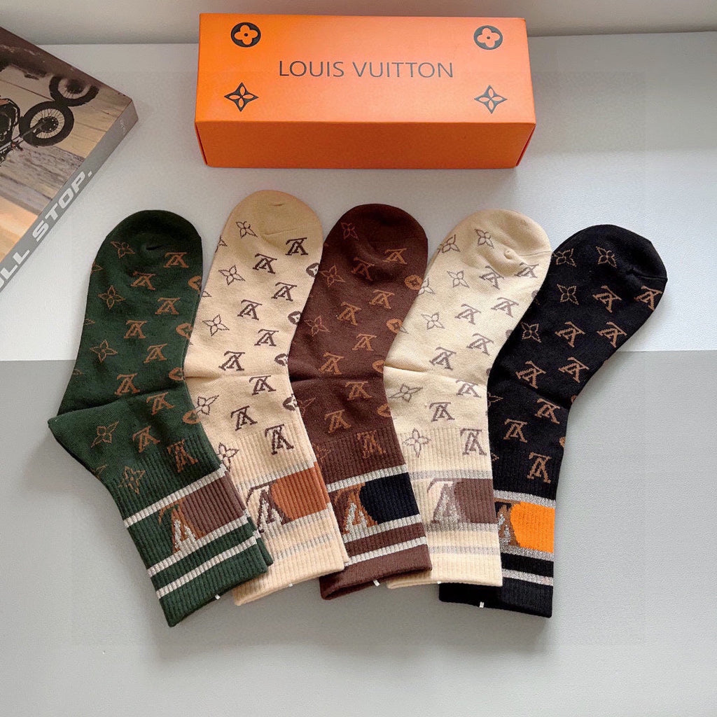 LOUIS VUITTON CREW SOCKS 412651 (1 BOX)