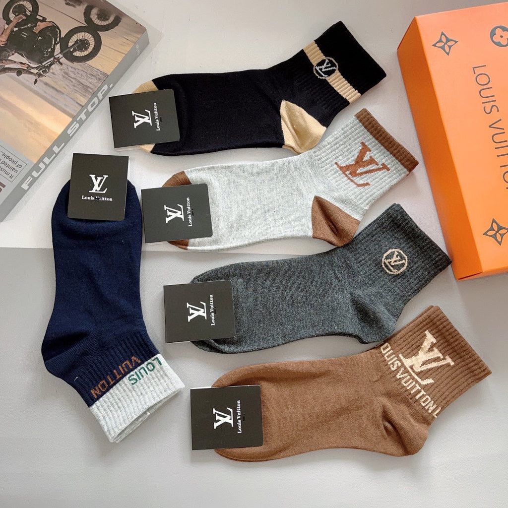 LOUIS VUITTON LOW-CUT SOCKS 414590 (1 BOX)