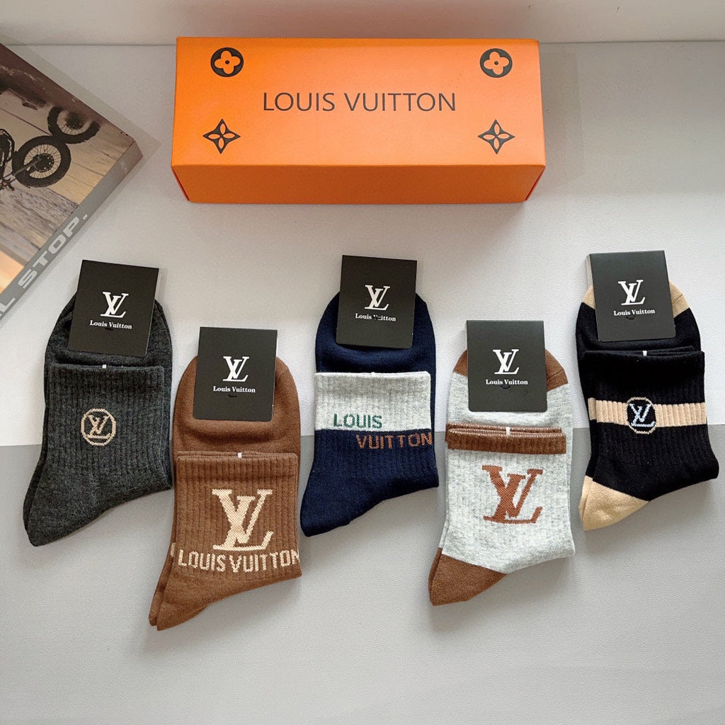 LOUIS VUITTON LOW-CUT SOCKS 414590 (1 BOX)