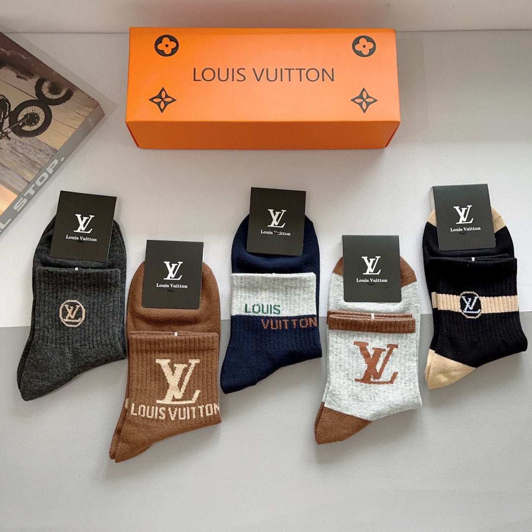 LOUIS VUITTON LOW-CUT SOCKS 414590 (1 BOX)