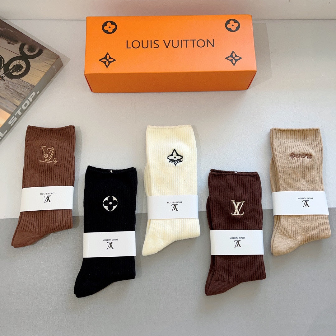 LOUIS VUITTON CREW SOCKS 414597 (1 BOX)