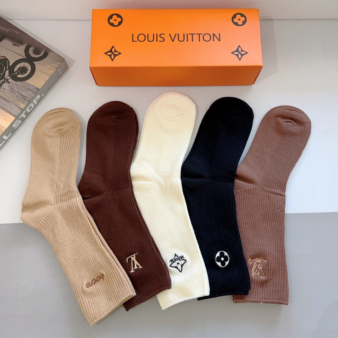 LOUIS VUITTON CREW SOCKS 414597 (1 BOX)