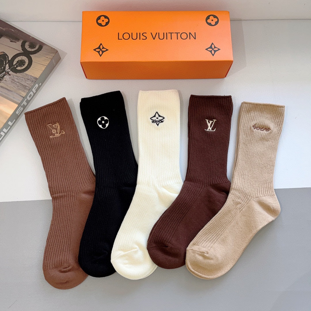 LOUIS VUITTON CREW SOCKS 414597 (1 BOX)