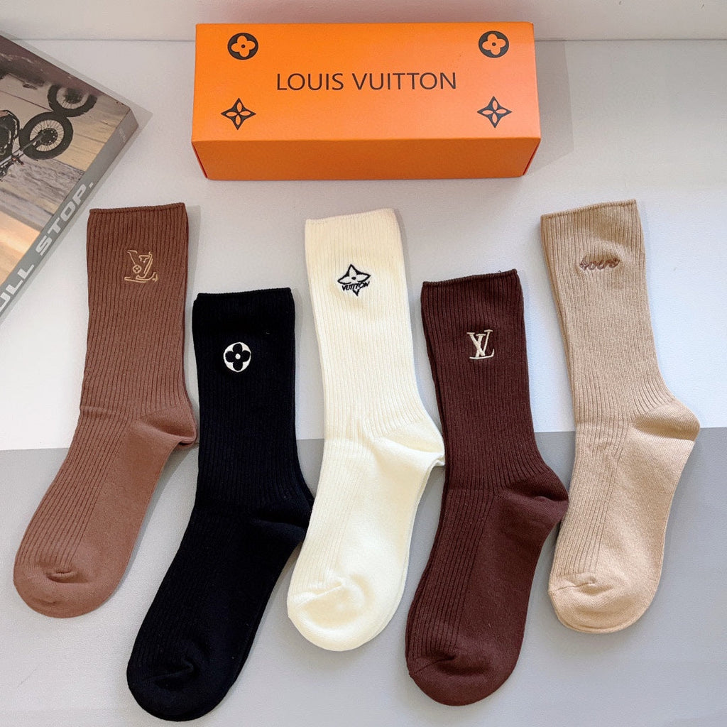 LOUIS VUITTON CREW SOCKS 414597 (1 BOX)