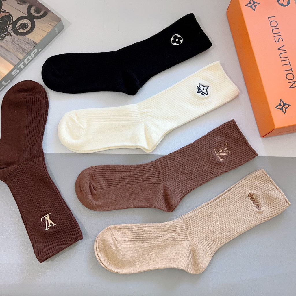 LOUIS VUITTON CREW SOCKS 414597 (1 BOX)