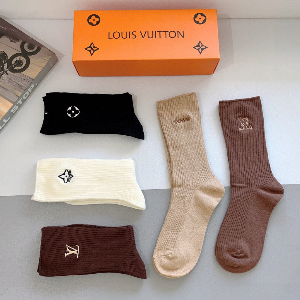 LOUIS VUITTON CREW SOCKS 414597 (1 BOX)