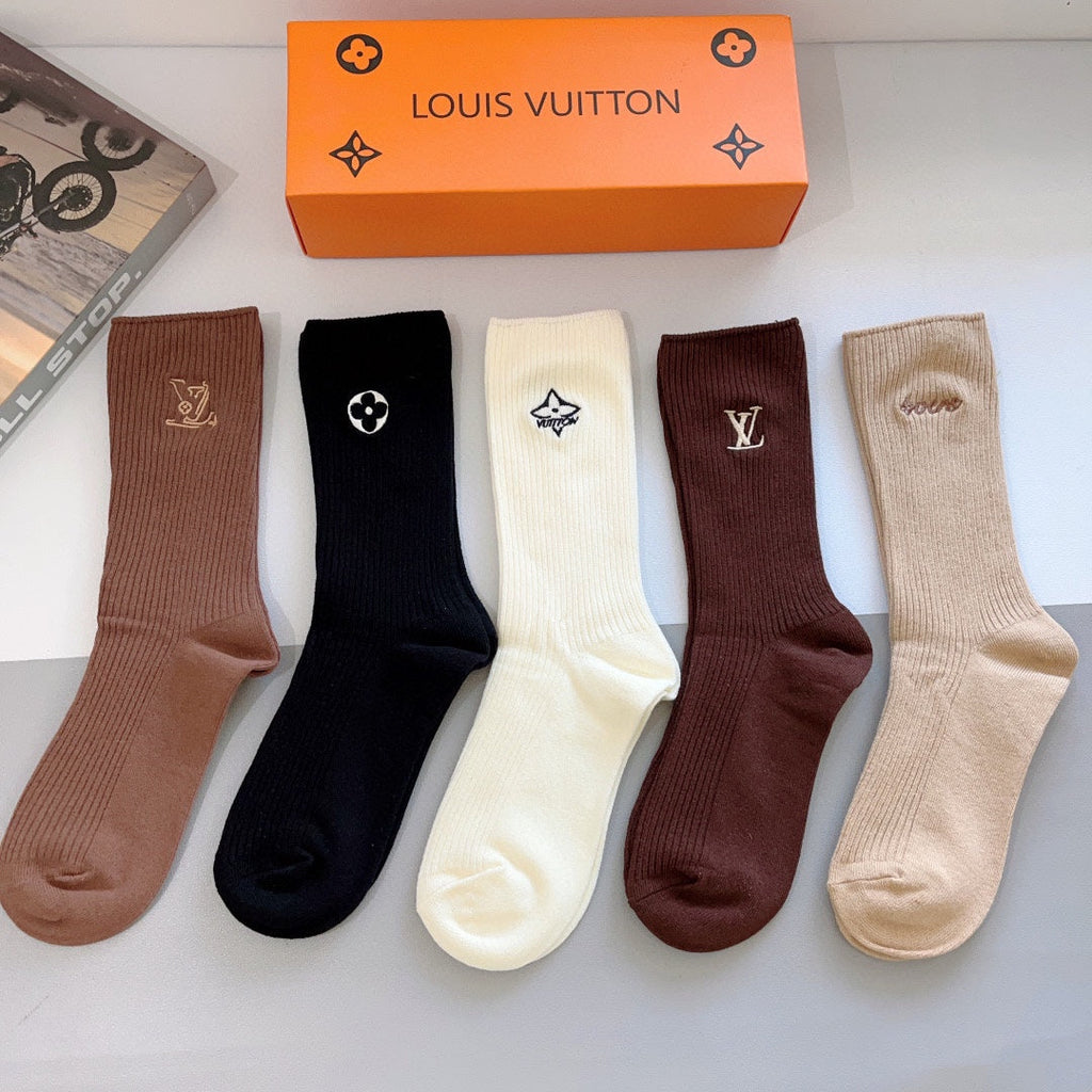 LOUIS VUITTON CREW SOCKS 414597 (1 BOX)