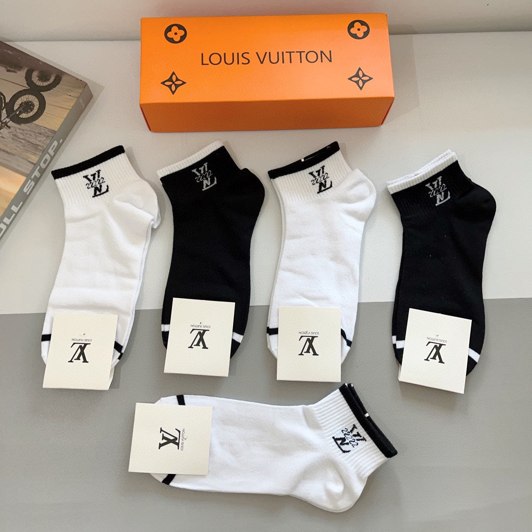 LOUIS VUITTON LOW-CUT SOCKS 416149 (1 BOX)