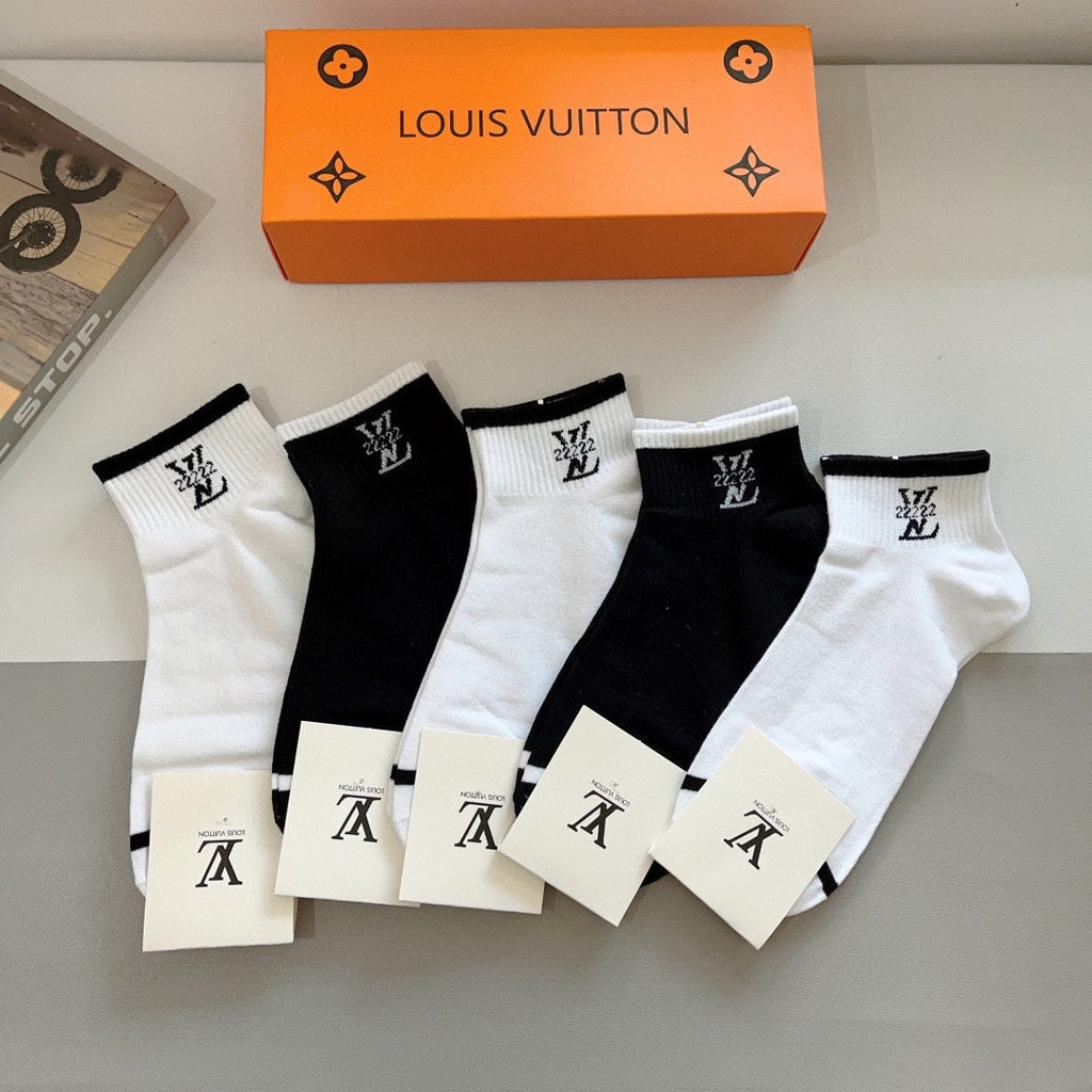 LOUIS VUITTON LOW-CUT SOCKS 416149 (1 BOX)
