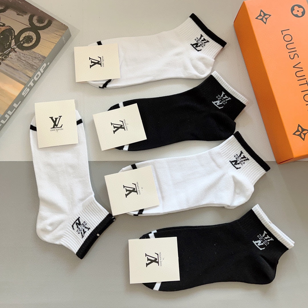 LOUIS VUITTON LOW-CUT SOCKS 416149 (1 BOX)