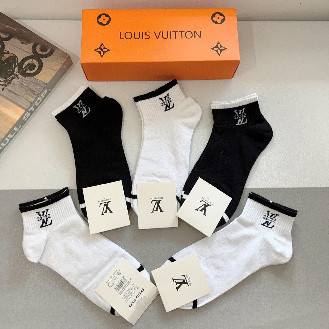 LOUIS VUITTON LOW-CUT SOCKS 416149 (1 BOX)