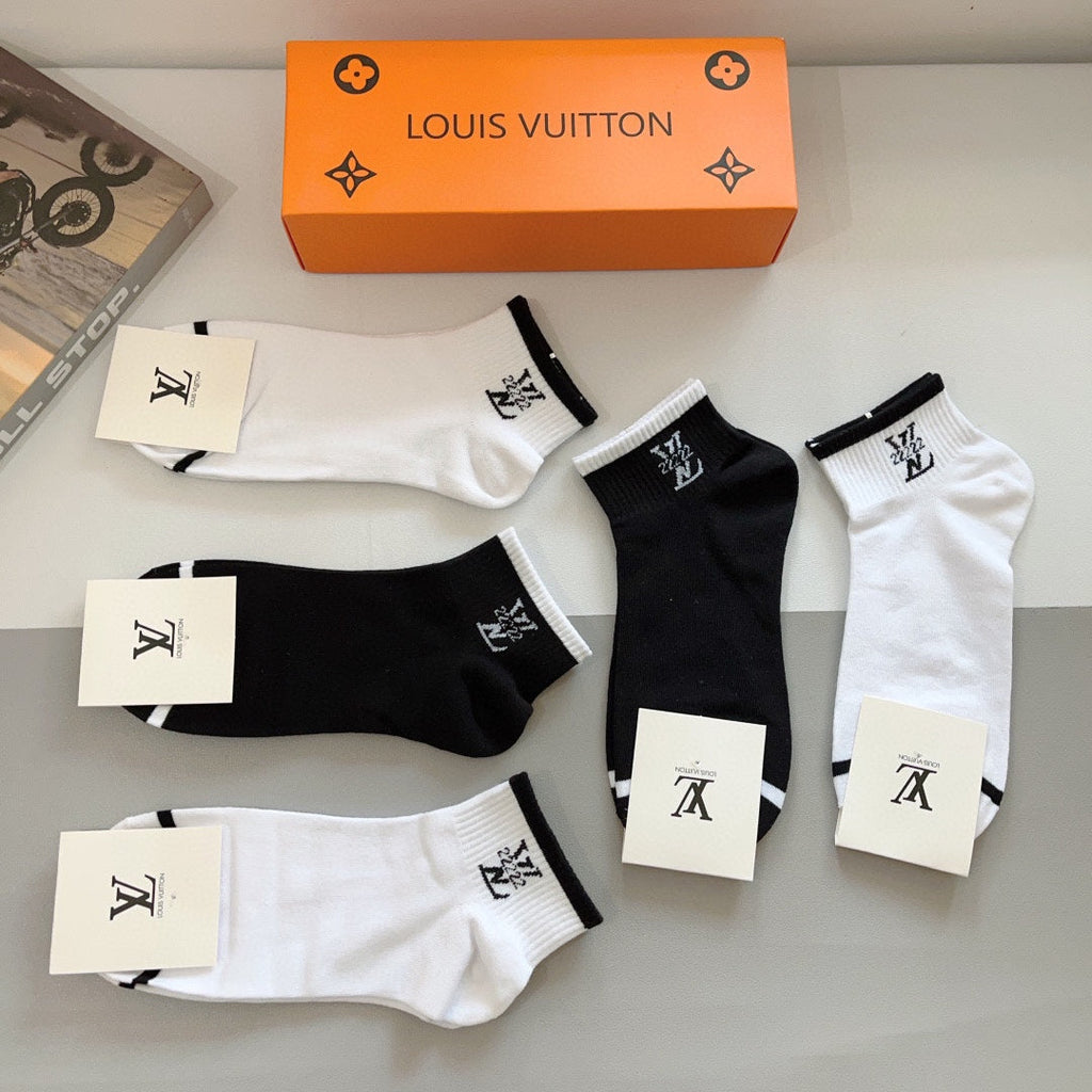 LOUIS VUITTON LOW-CUT SOCKS 416149 (1 BOX)