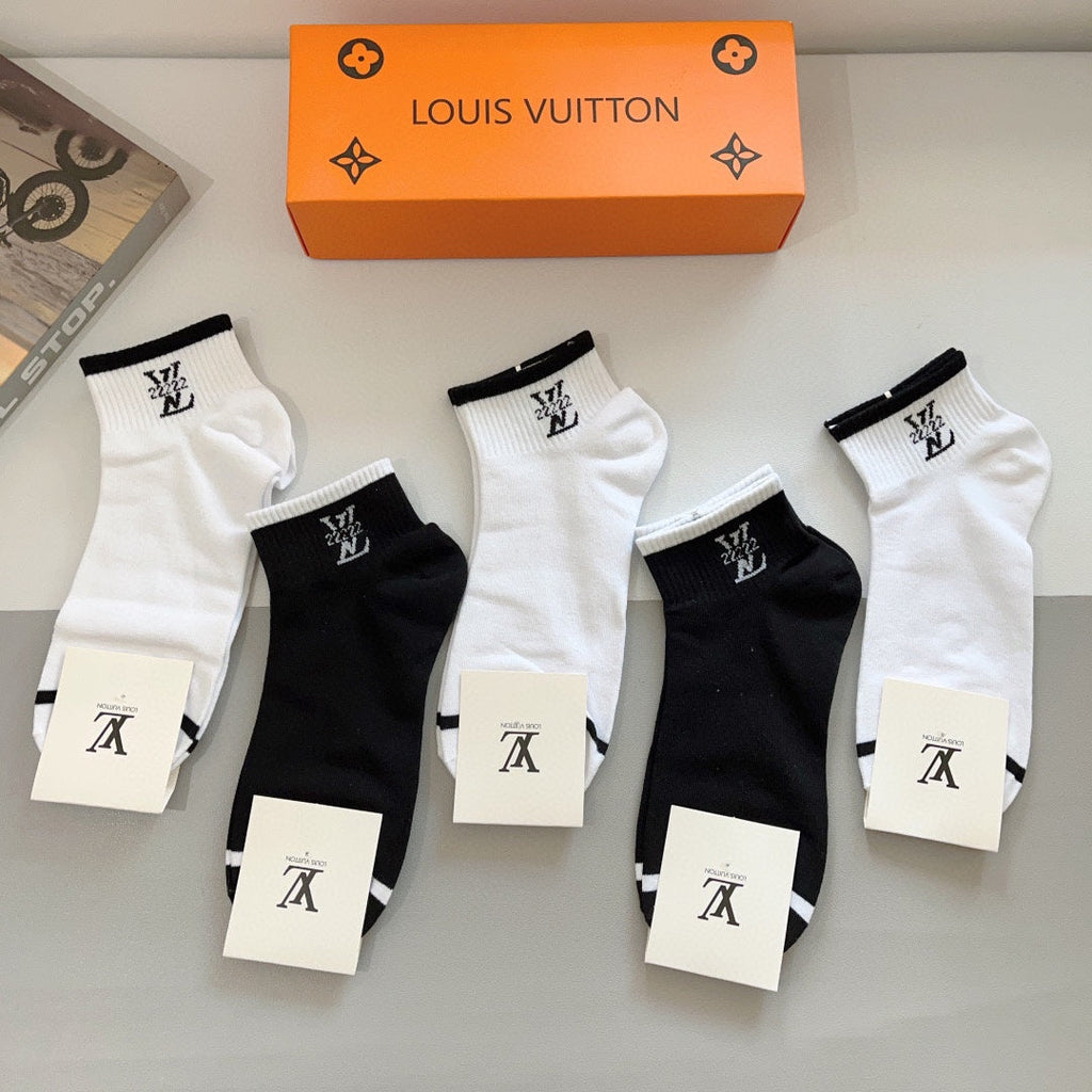 LOUIS VUITTON LOW-CUT SOCKS 416149 (1 BOX)